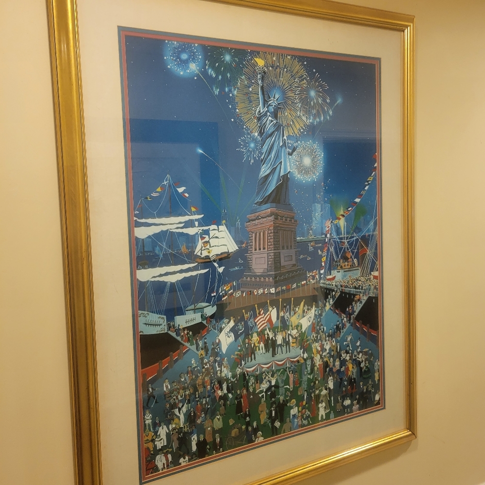 Melanie taylor kent statue of liberty signed numbered serigraph